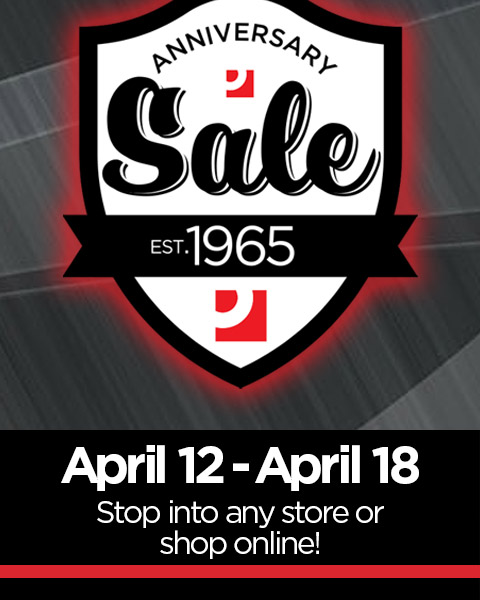 Anniversary Sale April 12-April 18: Stop into any store or shop online starting this Sunday!
