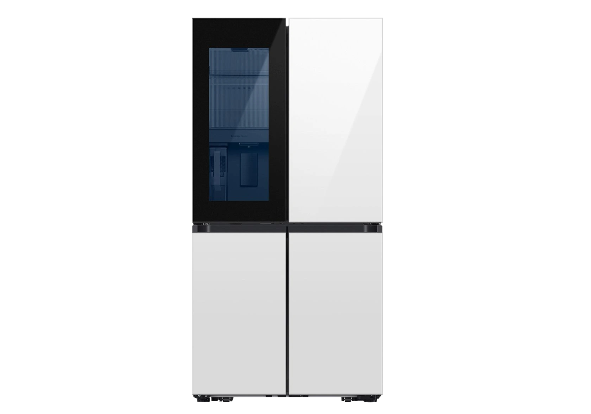 Samsung Bespoke 36'' 29.0 Cu. Ft. White Glass French Door Refrigerator