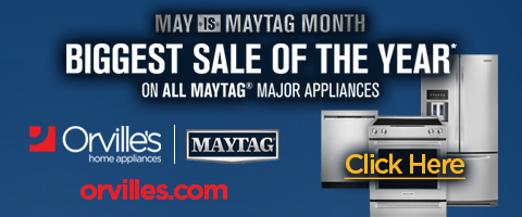 May is Maytag Month: Biggest Sale of the Year* on all Maytag Major Appliances - Click Here