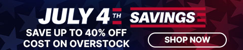 july 4th savings - june 17 - july 8 - Save up to 40% off cost on overstock
