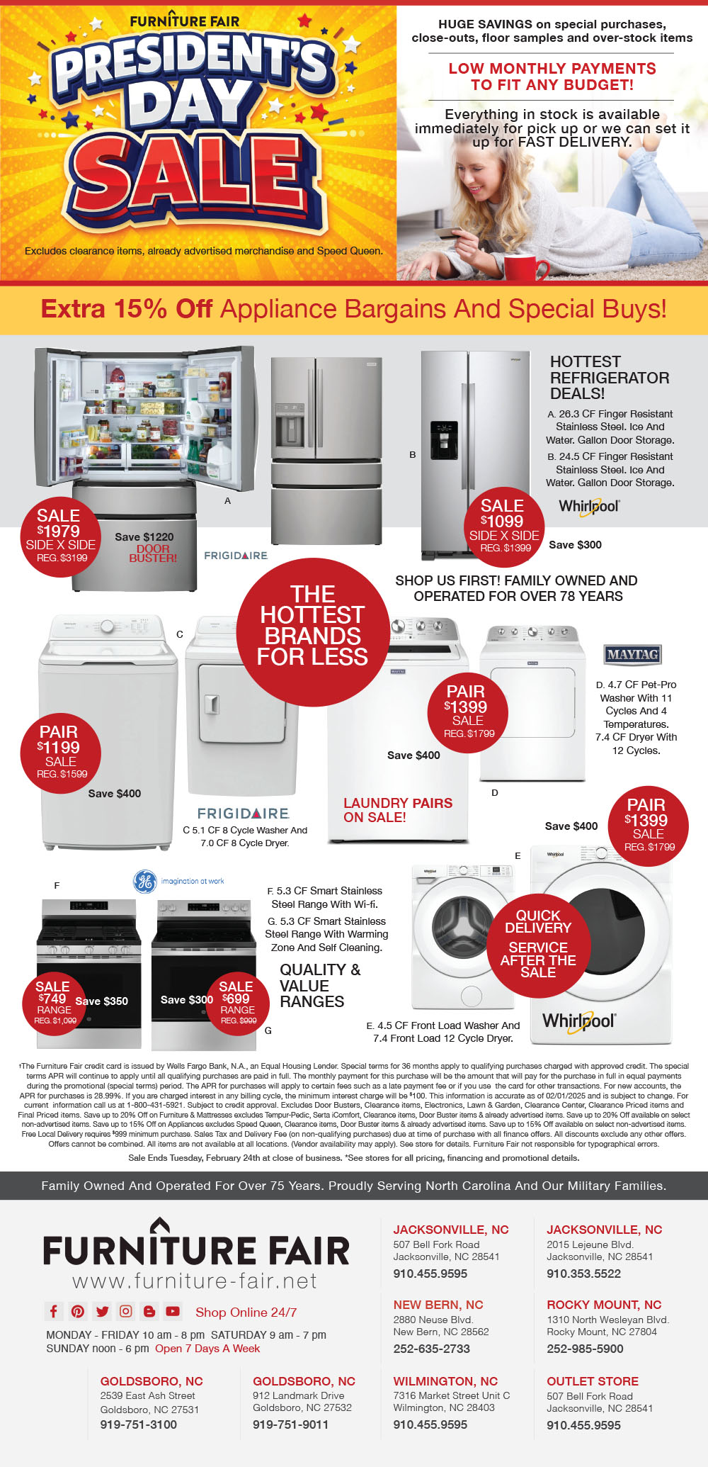 Presidents Day Sale - take up to an extra 20% off - shop now Page 7.