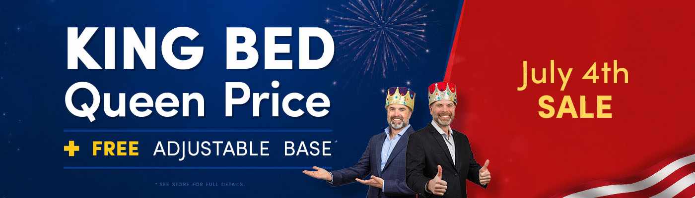 Memorial Day Sale - King Bed Queen Price + Free Adjustable Base