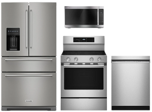 KitchenAid 4 piece stainless steel kitchen package