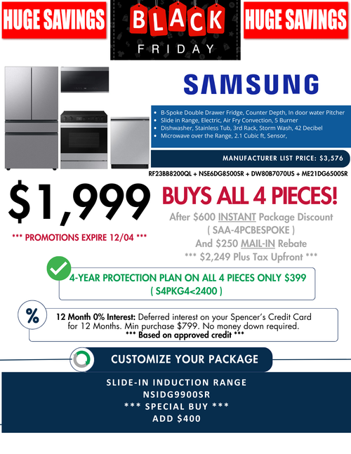 Samsung Kitchen Package $1999 After Rebates