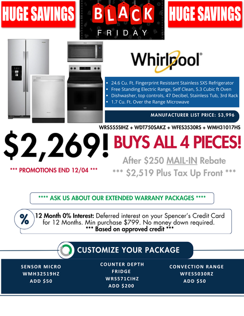 Whirlpool Kitchen Package $2269 After Rebates