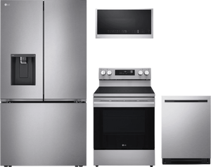 lg 4 piece stainless steel kitchen package