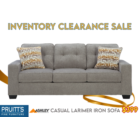 Inventory Clearance Sale - Casual Larimer Iron Sofa - $399