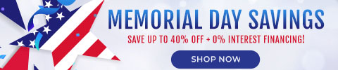 Memorial Day Sale. Save up to 40%. Shop Now