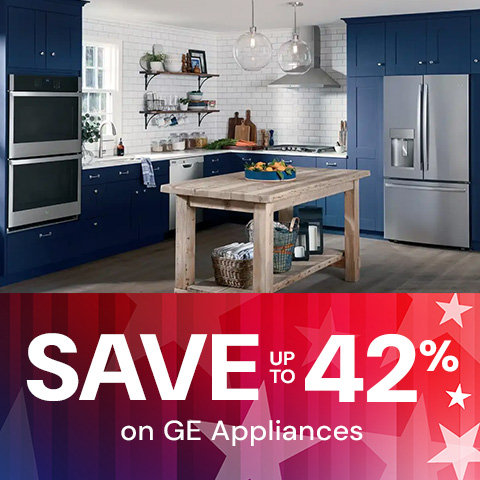 Save up to 42% on GE Appliances