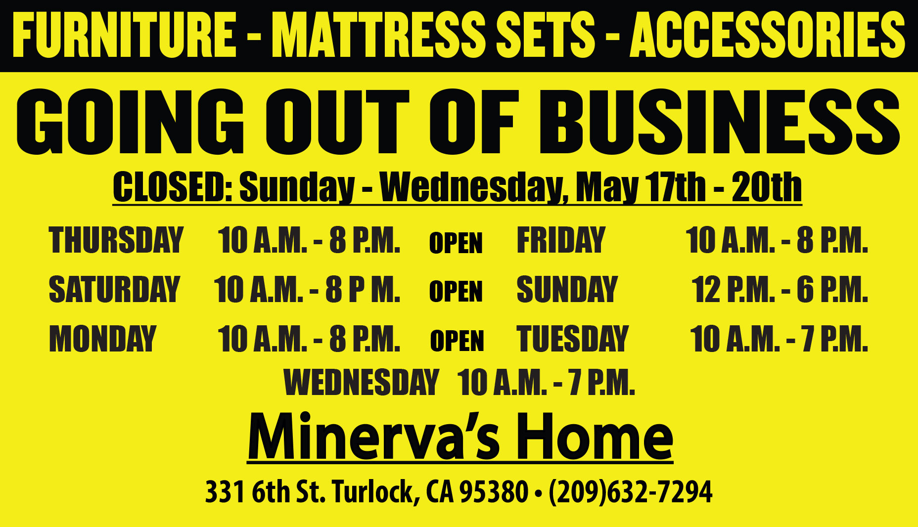 Going Out of Business