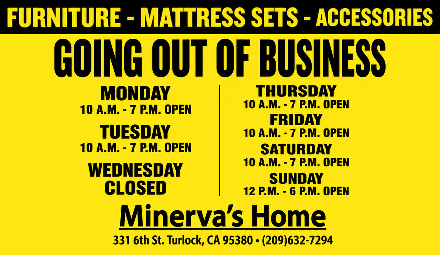 Going Out of Business