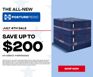 Posturepedic July 4th Promo Block