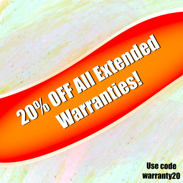 20% off Extended Warranties