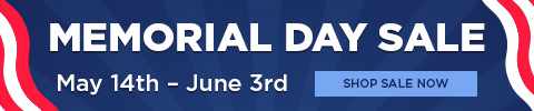 Memorial Day Sale. May 14th - June 3rd. SHOP SALE NOW
