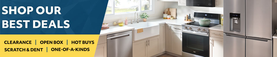 shop our best deals. clearance, open box, hot buys, scratch & dent, one-of-a-kinds