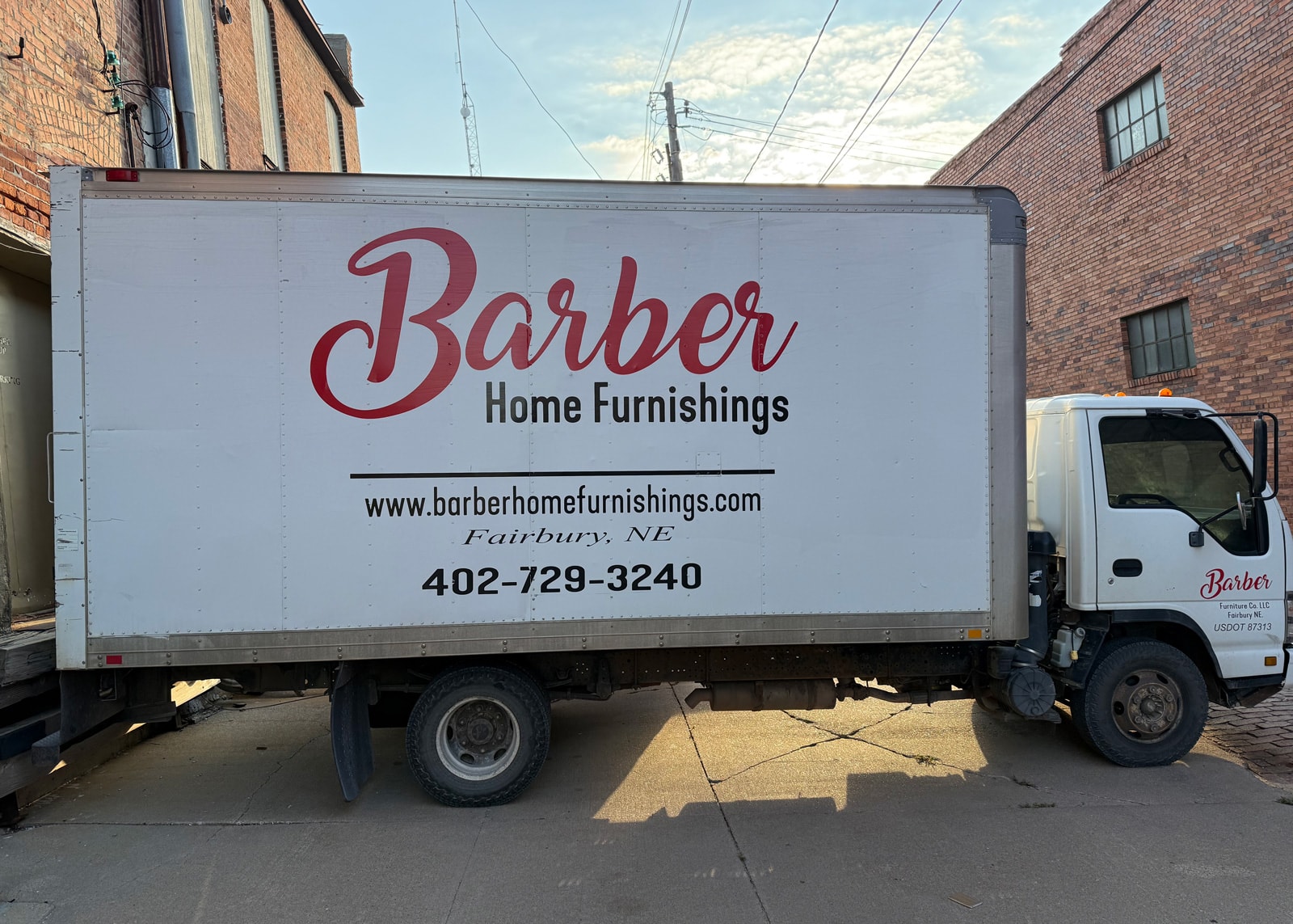 Barber Furniture Delivery Truck