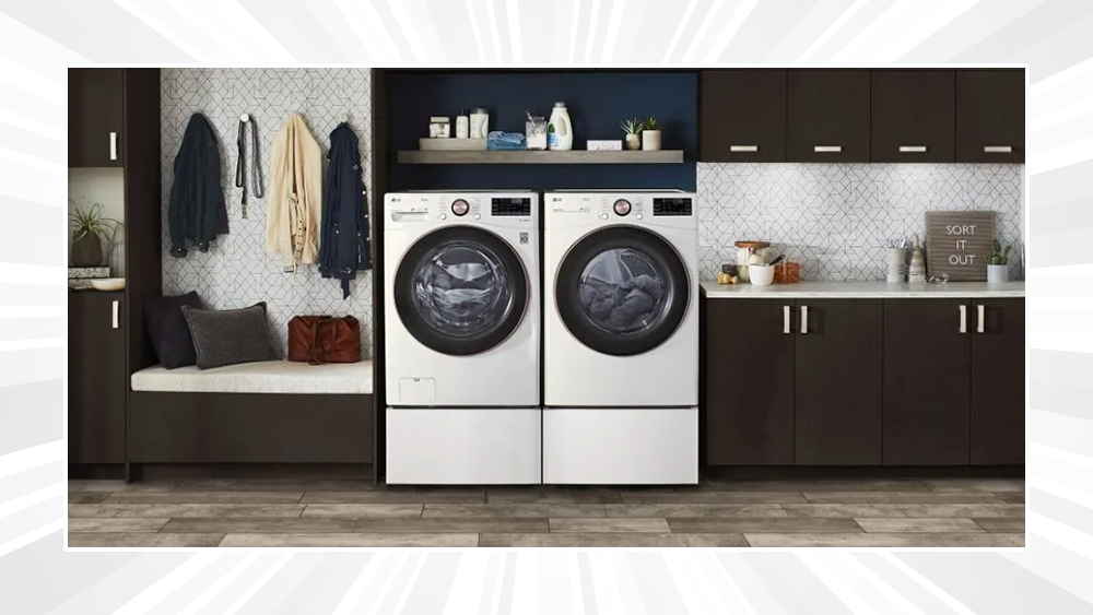 GE French Door Refrigerator in kitchen