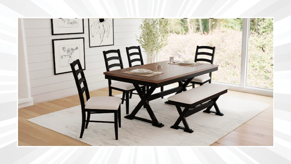The Tulane 6-Piece Oak Dining Set - $699