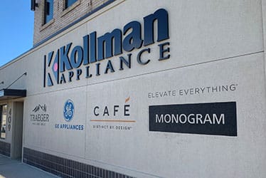 Kollman storefront in a diagonal view
