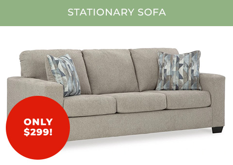 stationary sofa only $299