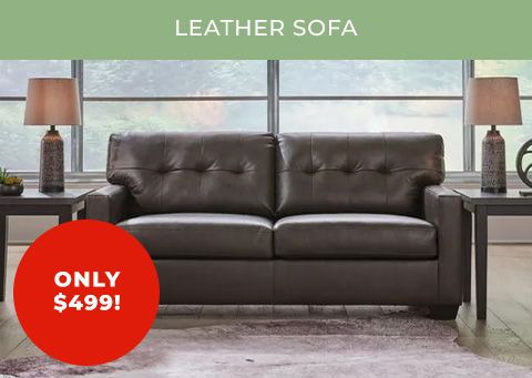 Leather Sofa by ashley only $499
