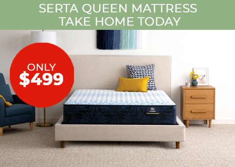 Serta queen mattress take home today only $499
