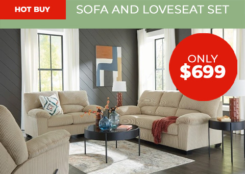 Hot Buy. Sofa and loveseat set only $699
