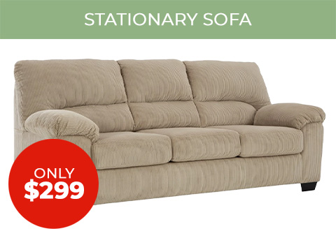 stationary sofa only $299