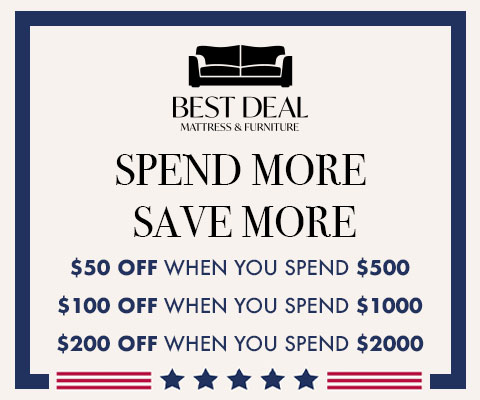 Spend More, Spend More. $50 Off when you spend $500. $100 Off when you spend $1,000. $200 Off when you spend $2,000.