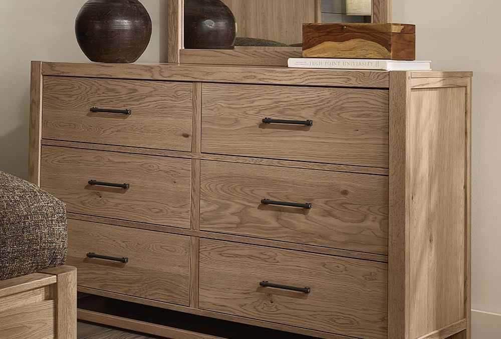 Vaughan-Bassett Lodge & Loft Blond Oak 6-Drawer Dresser