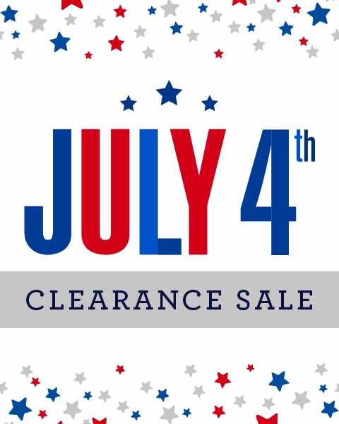 July 4th Clearance Sale