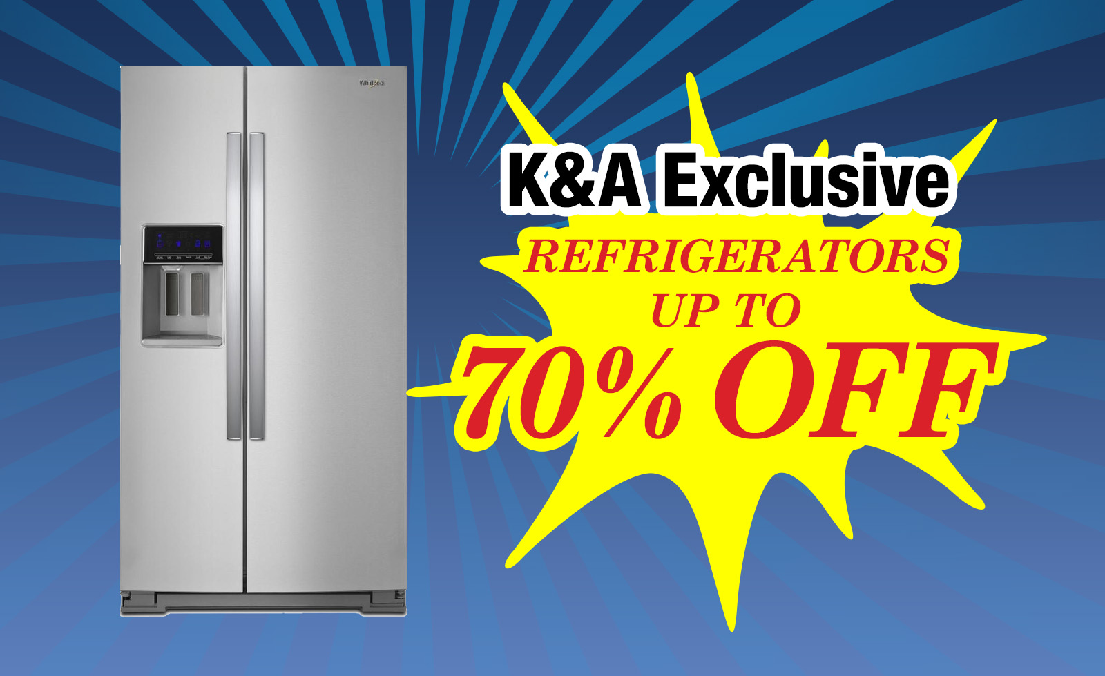 Up to 70% Off Fridges