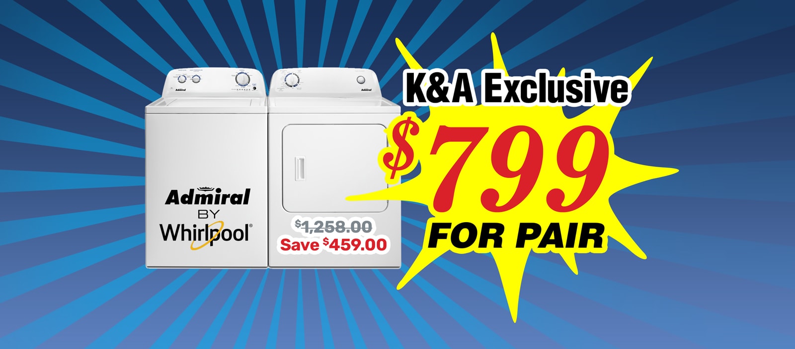 Admiral Laundry Pair Promo