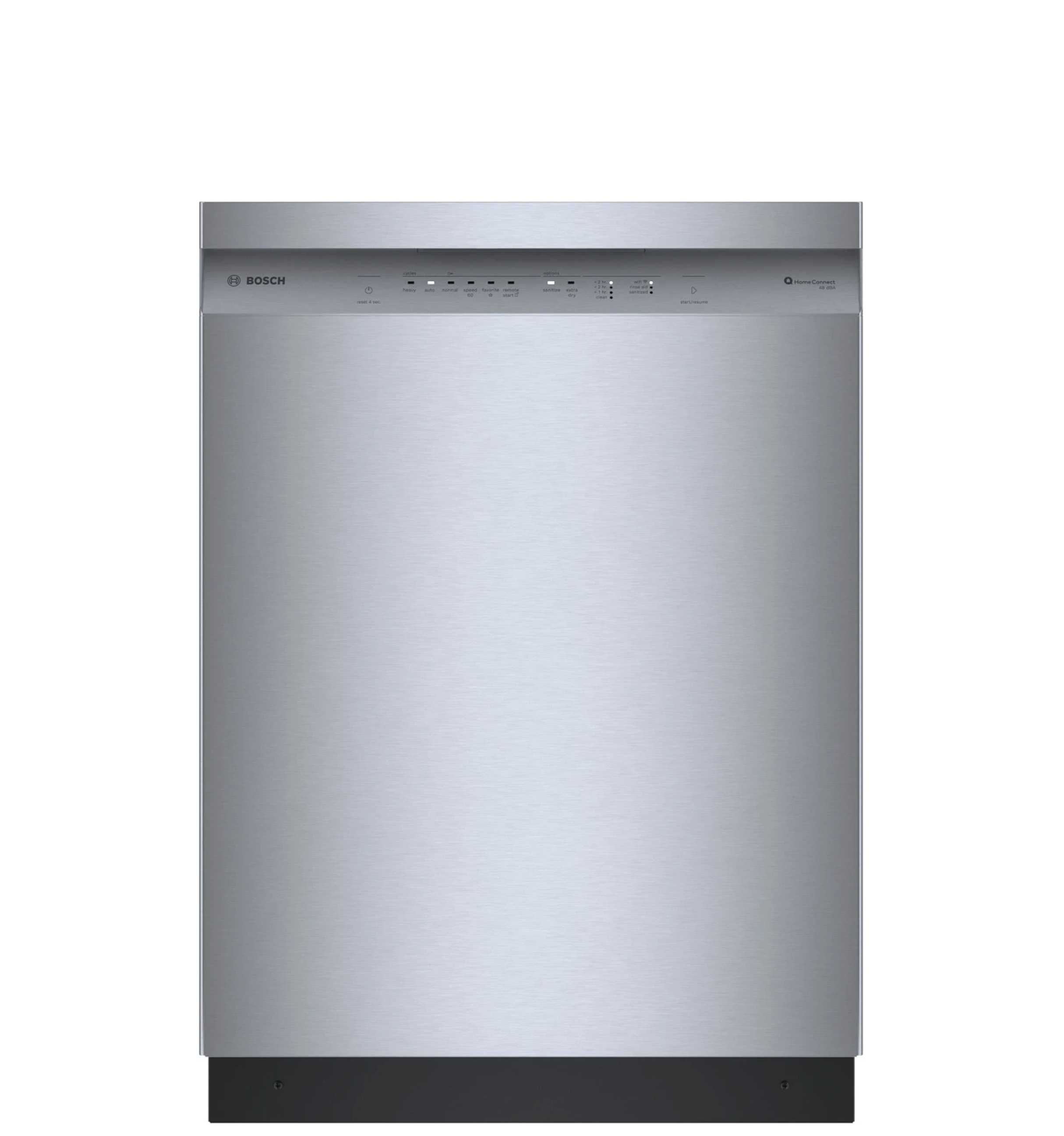 Bosch® 100 Series 24in Stainless Steel Front Control Built In Dishwasher