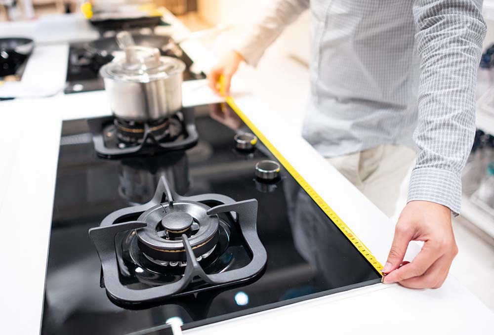 How to measure for a new cooktop