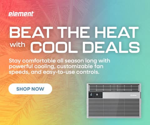 Element - Beat the Heat with Cool Deals. Stay comfortable all season long with powerful cooling, customizable fan speeds, and easy-to-use controls. - Shop Now