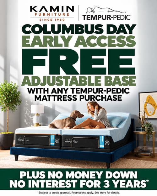 Tempur-Pedic Incredible mattress savings. Starting at $97 per month. No Money down. No interest for 3 years