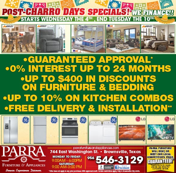 Parra Furniture Appliance Weekly Ad Appliances Electronics