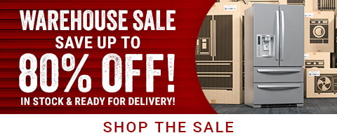 Warehouse Sale. Save up to 80% Off! In Stock & Ready For Delivery!
