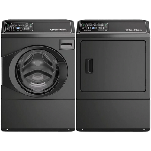 Speed Queen Matte Black Laundry Pair