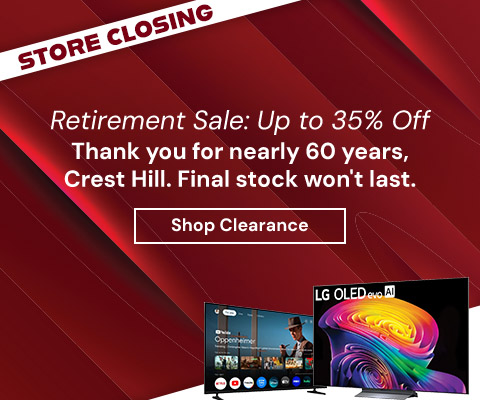 Toton's TV is retiring. Save up to 35% storewide, but don't wait. When it's gone, it's gone.