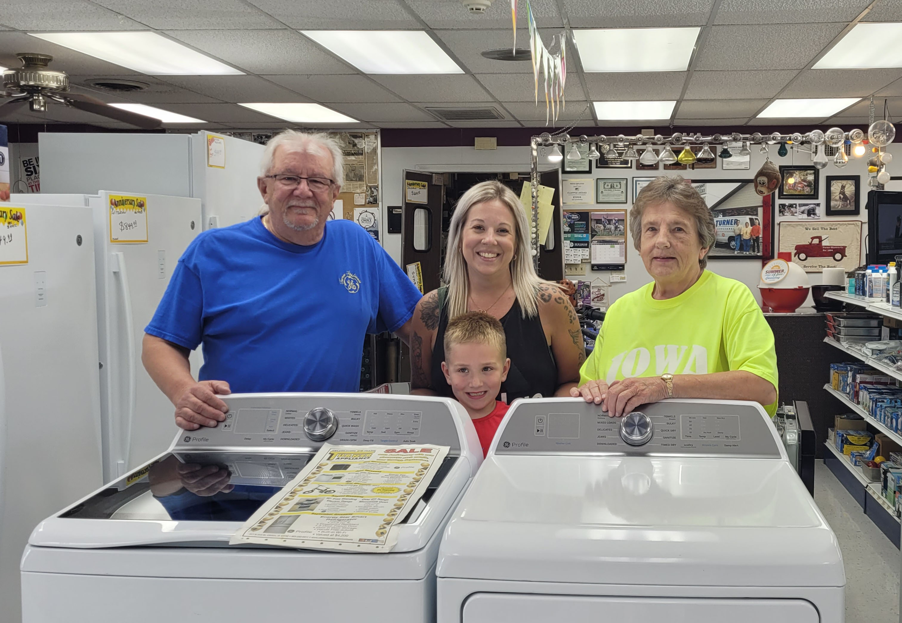 Melissa Jones with her GE Profile™ Diamond Gray Laundry Pair