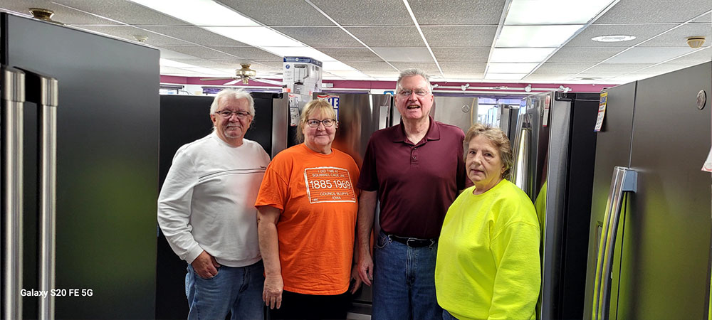 gregg mohl with his Fingerprint Resistant Stainless Steel French Door Refrigerator