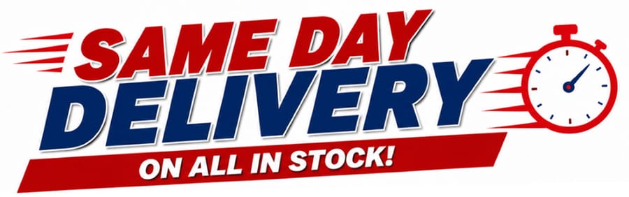 Same Day Delivery Available on All In Stock Products