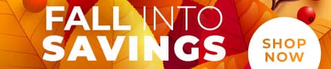Fall Savings - save up to 40% off - In-Stock! shop now