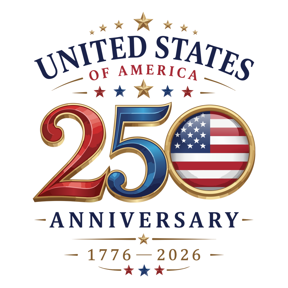 United States of America 250th Anniversary. 1776-2026