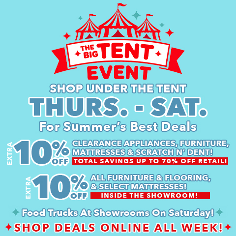 the big tent event - shop under the tent this thursday to saturday - shop deals online all week - See All Offers