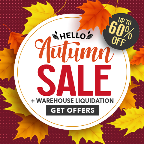Hello Autumn Sale - up to 60% off storewide happening now!