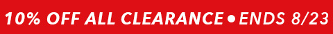 online flash sale - extra 10% off all clearance - ends 8/23