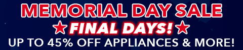 memorial day sale final days! - up to 50% off sitewide, 20% off furniture plus up to 45% off appliances and more - See All Offers
